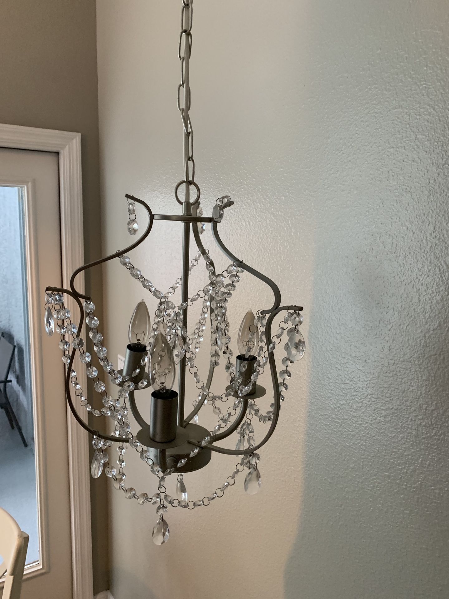 Small Silver Chandelier