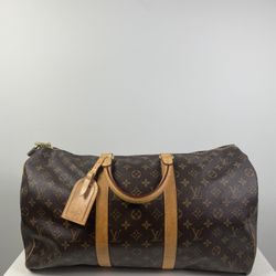 Louis Vuitton Keepall 50 Monogram Authentic With Lock