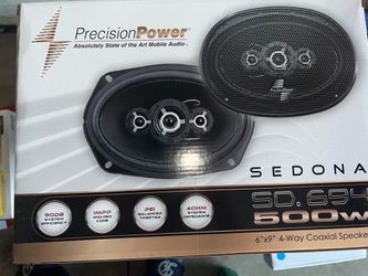 Precision power 6x9 4 way 500 watt speakers