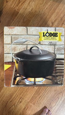 Lodge 5 Qt. Dutch Oven With Spiral Handle (L8D03)