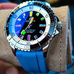 Breitling Superocean 
Automatic 
42 Turquiose Yellow
A1(contact info removed)B2S1 Rainbow