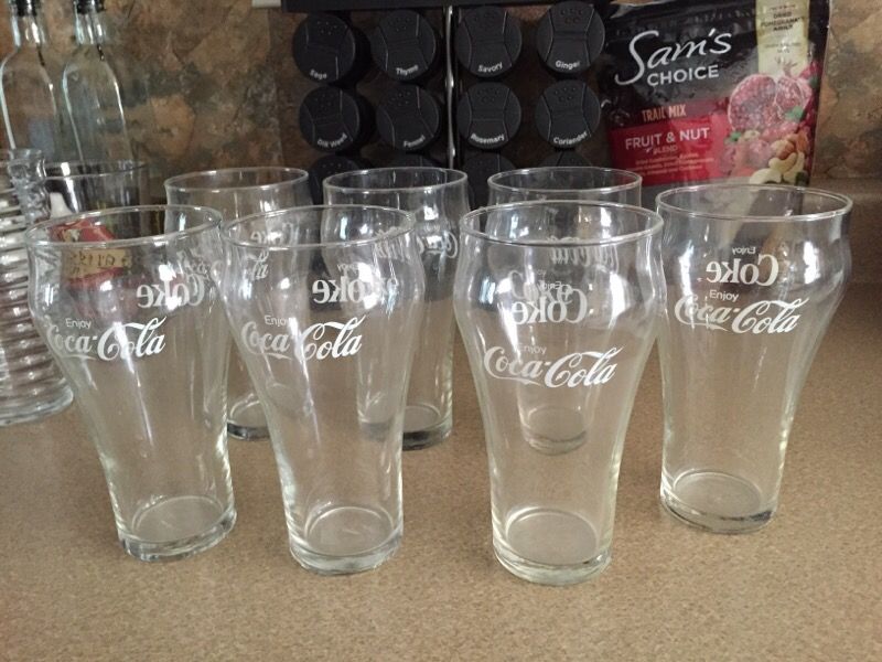 Coca cola collectible glasses