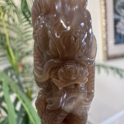 Natural Hetian Dragon Jade Pendant
