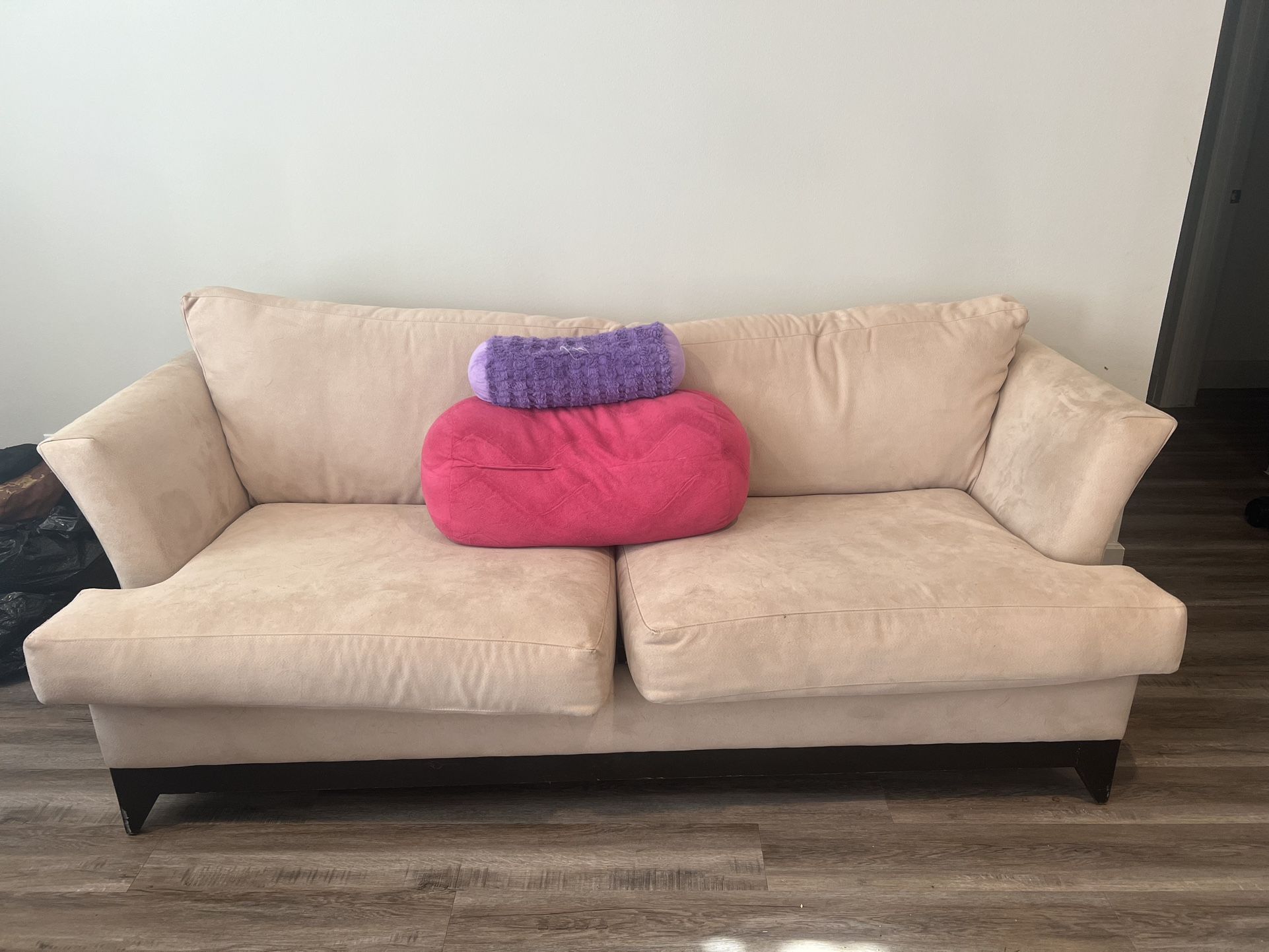 suede Couch and chair set