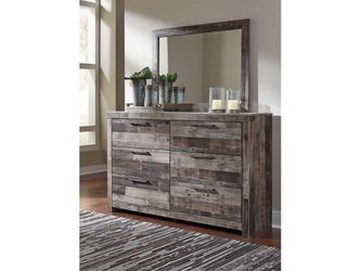 Derekson Multi Gray Dresser & Mirror