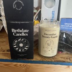 June & Dec. Bday Candles