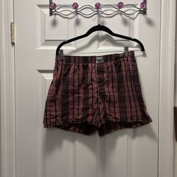 Pink Plaid Shorts 