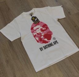 Pink and white bape