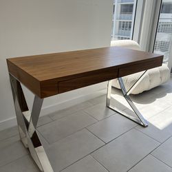 Desk, Minimalist Desk, 2-Drawer Work Desk
