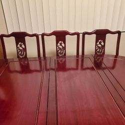 *Still Available* Antique Dining Table w/ Leaves - Seats up to 8 - OBO