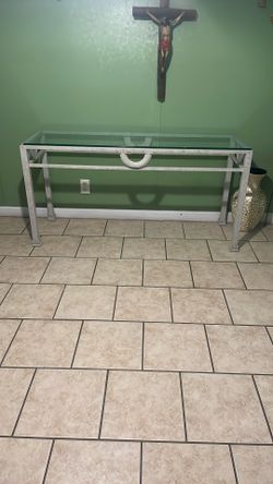 Glass Long Table