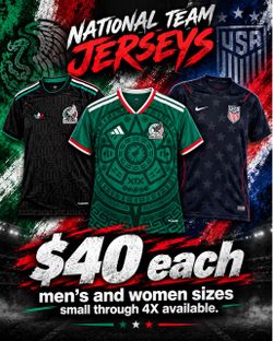 National Team Soccer Jerseys