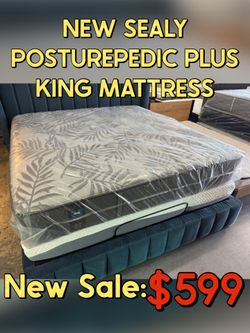 NEW SEALY POSTUREPEDIC PLUS KING MATTRESS