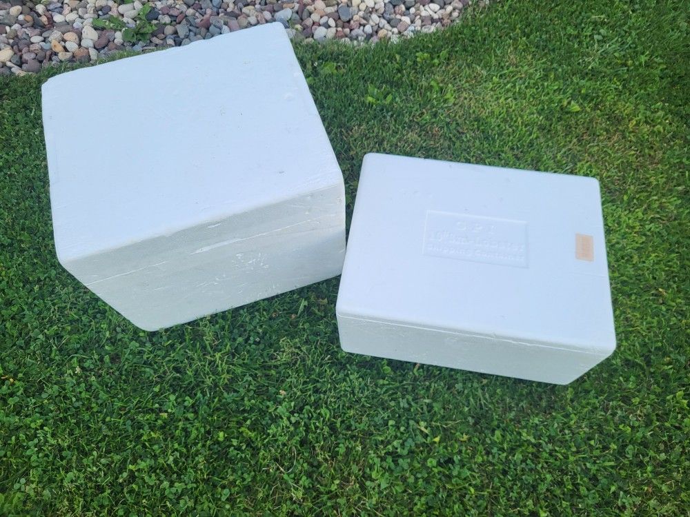 Styrofoam coolers lot of 2