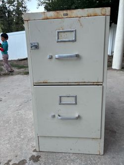 Two-Drawer Metal Filing Cabinet