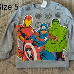 Avengers Sweatshirt Size 5