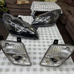 Saturn Sky Headlight Fog light Assembly Bumper Grille