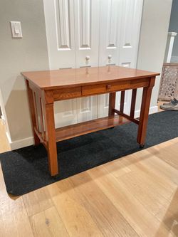 Mission Style Oak Desk