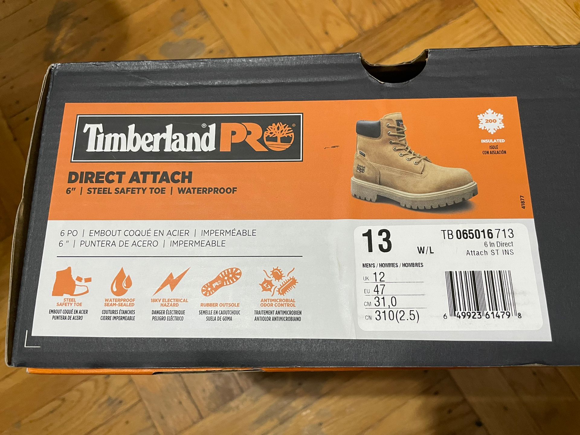 Timberland PRO mens Direct Attach 6 Inch Steel Safety Toe Waterproof Insulated