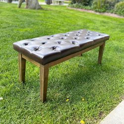 Brown Leather Bench Brand New $50 Each 