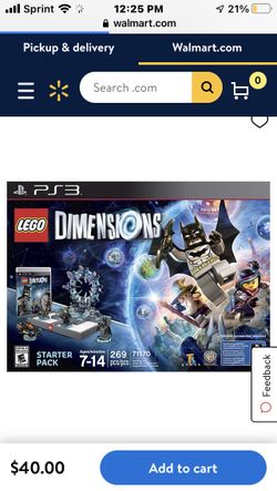 PS3 LEGO dimensions. Starter packs and additional DC Comics, Lord of the Rings, Chima and LEGO movie figures/vehicles