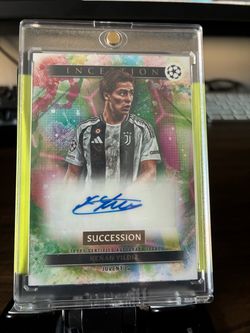 Kenan Yildiz Topps Inception Succession Auto Card