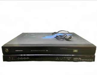 Medion MD81664 DVD VHS Recorder Combo HDMI USB DV-In Untested No Remote