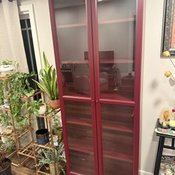 Burgundy Bookcase 