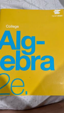 College Algebra 2e