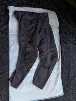 Black Motorcycle Riding Pants  size 36 with Knee Pads