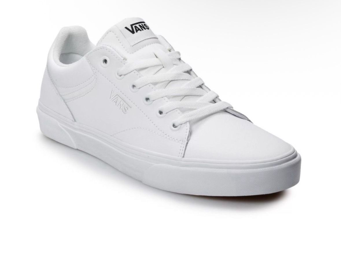 VANS SELDAN MENS LEATHER SHOES SIZE 9