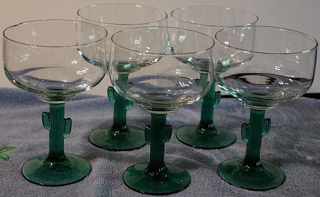 Margaritas Catcus Glasses