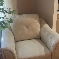 White Leather Chair
