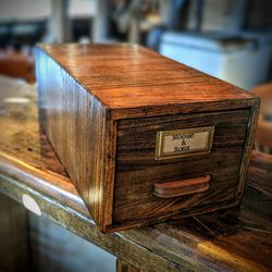 Globe-Wernicke Co. Single Card Index Cabinet.