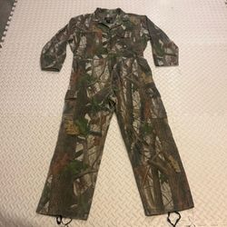 Mens Adult Size Large RedHead Vintage Camouflage Coveralls Hunting Camo Pants