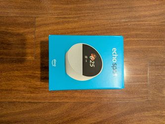 Amazon Echo Spot Smart Alarm Clock - White/Black. Brand new
