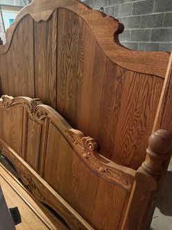 OakCrest “Panel Bed” Collectors Edition - King Bed Frame and Box Spring