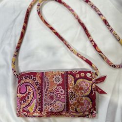 Vera Bradley Trifold Cotton Crossbody 