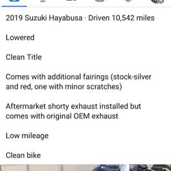 2019 Suzuki Hayabusa