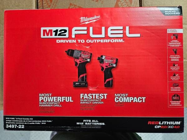 Milwaukee M12 Fuel Impact Driver & Drill W/ Batteries
