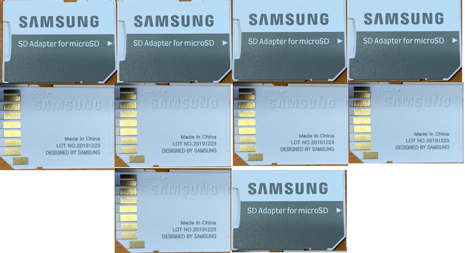 Five -5 Micro SD TransFlash TF Memory Card Adapter Convert To Standard SDHC Card