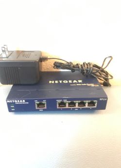 Netgear business class websafe router with firewall.