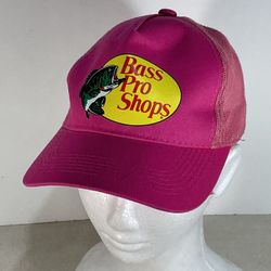 Bass Pro Shops Pescado TQM Pink Trucker Mesh Cap Snapback Hat