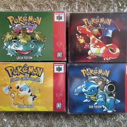 Pokemon Games For N64/ New/ Gameboy/pokemon collectors 