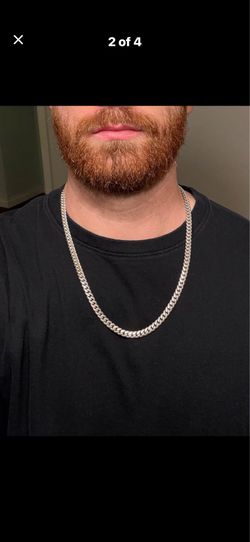 Sterling Silver Miami Cuban Link Mens Chain