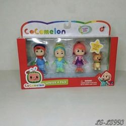 Cocomelon Winter Figures 4 pack - JJ, Yoyo, TomTom, and Bingo.   (P)