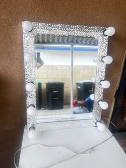 Mirror and desk