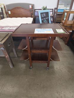 Folding Rolling Tea Cart