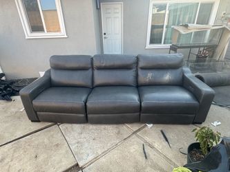 3 piece set reclining sofa