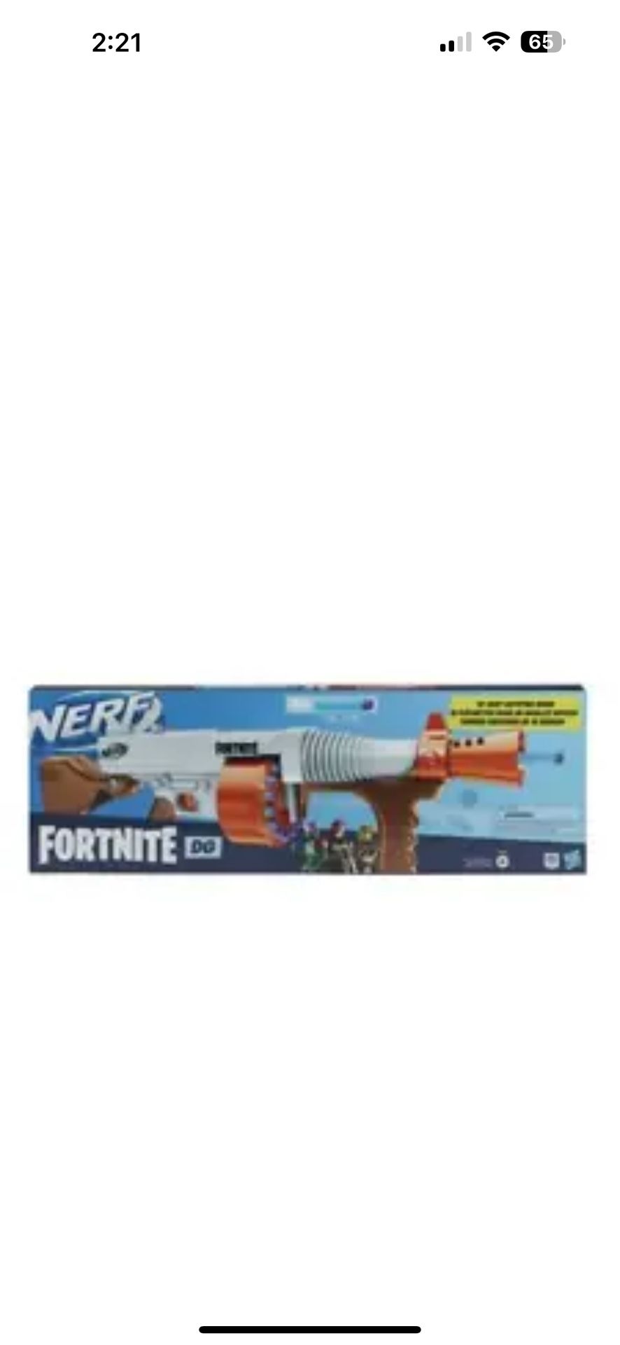 NERF Fortnite Drum Gun DG Blaster Rifle Toy Elite 15 Dart Rotating Drum